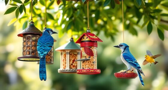 attract birds with feeders