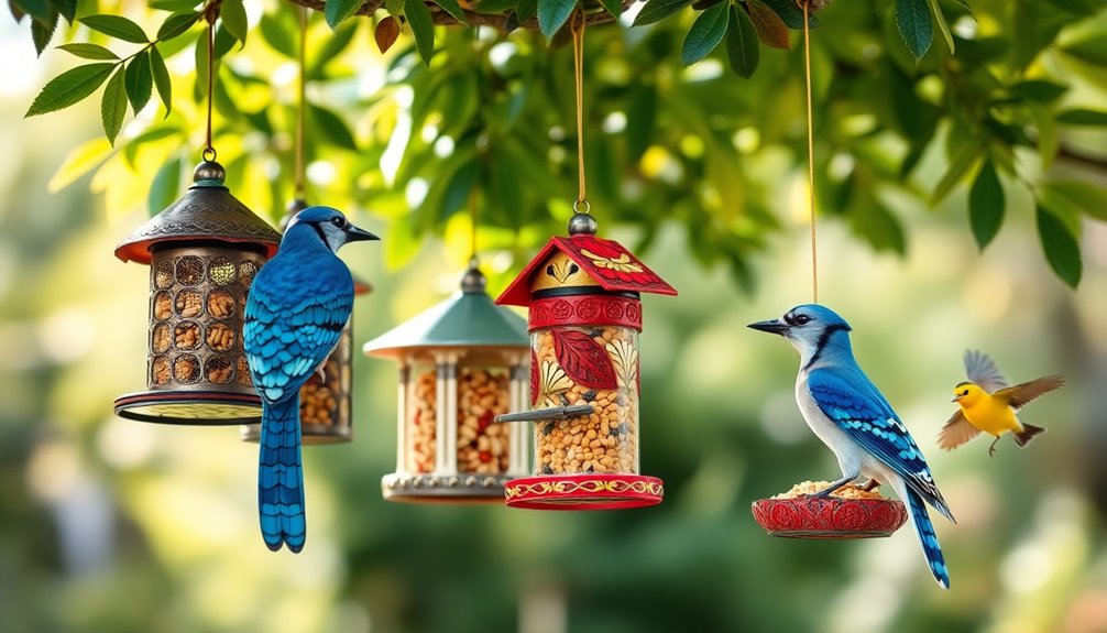 attract birds with feeders