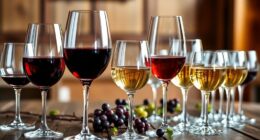 stylish wine glasses selection
