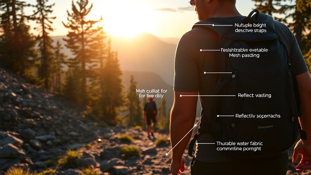 backpack features for travel