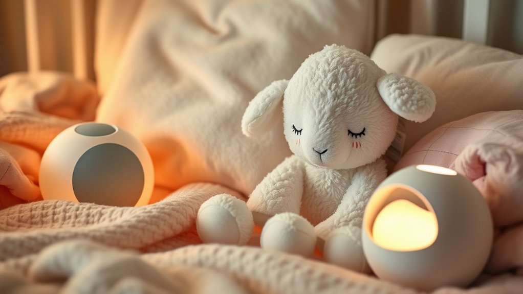 soothing white noise plush toys