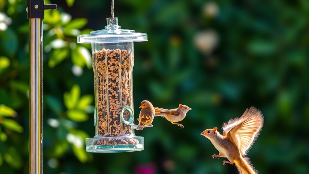 squirrel proof bird feeder options