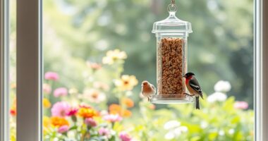top window bird feeders