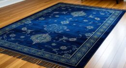 elegant blue silk rugs