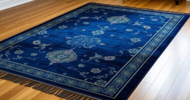 elegant blue silk rugs
