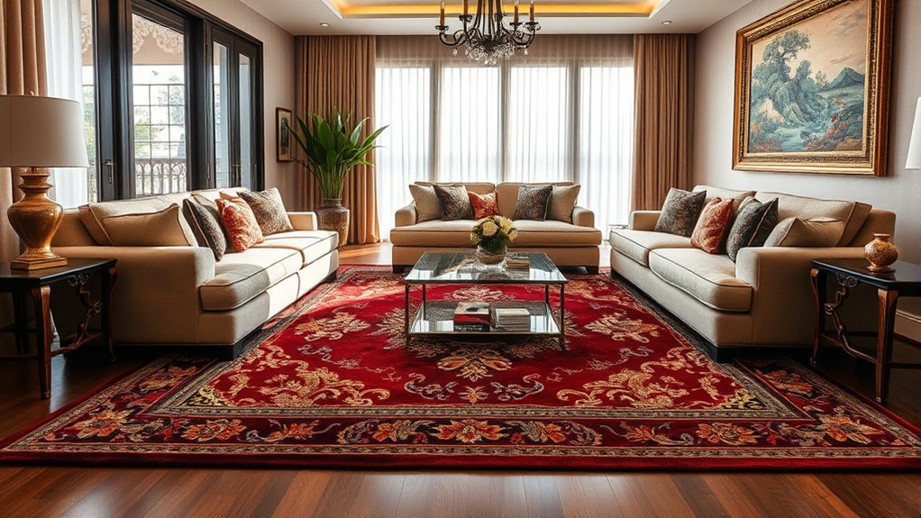 elegant hand knotted silk rugs