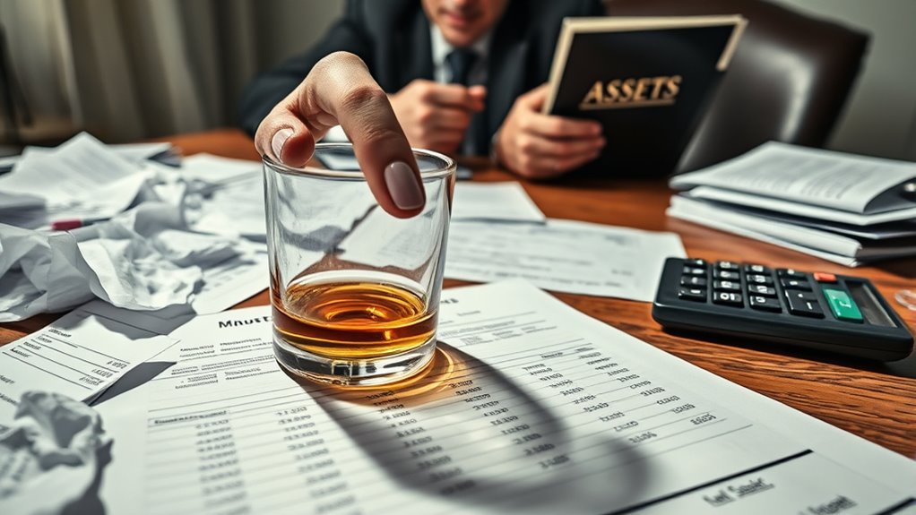 financial concealment and depletion