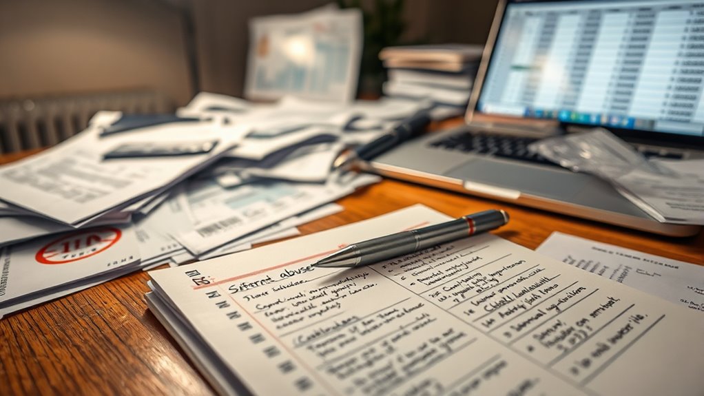 gather financial and communication evidence