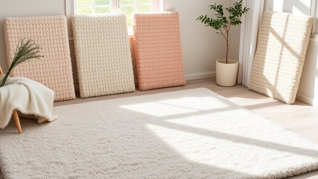 hypoallergenic silk wool carpets