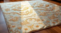 luxury metallic silk rugs