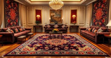luxury oversized silk carpets