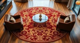 luxury round silk rugs
