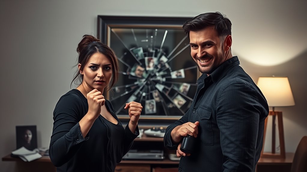 narcissist reacts to confrontation