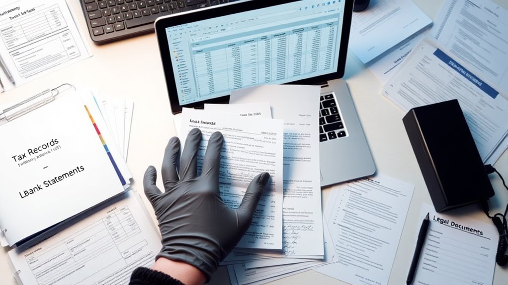 secure and safeguard financial records