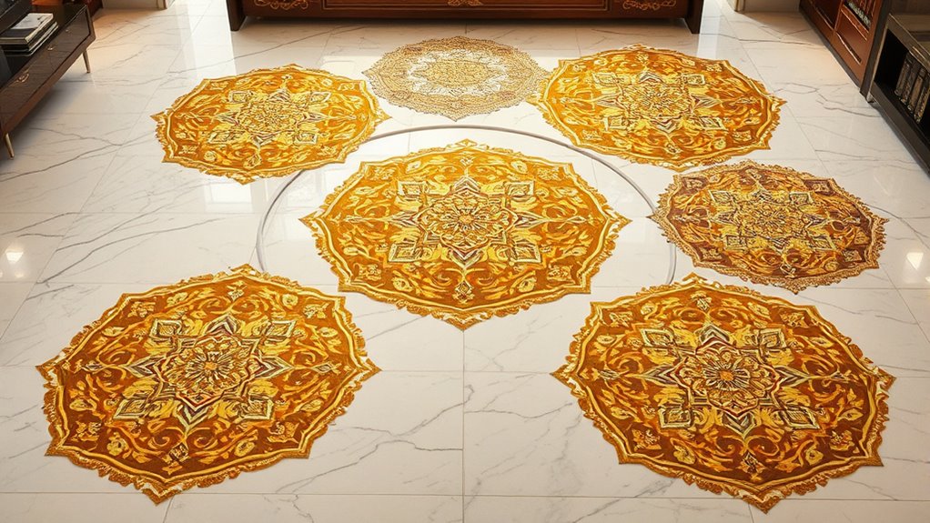 top metallic silk carpet collection