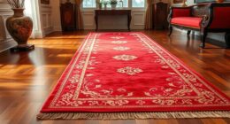 top yilong red silk rugs