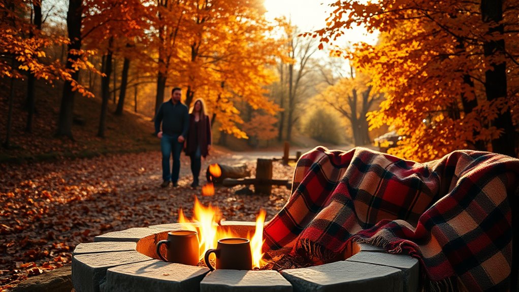 autumn walks and fireside warmth