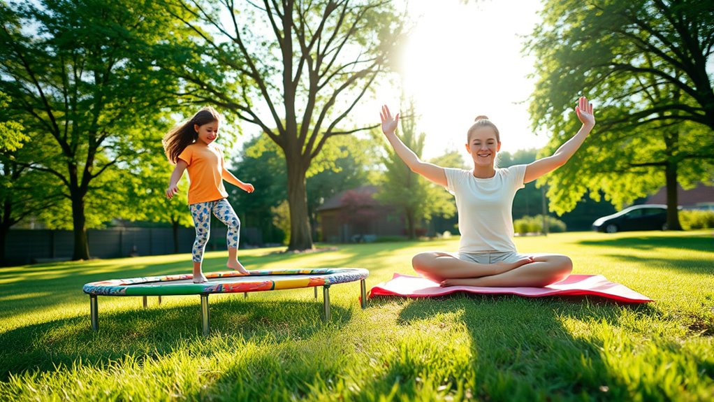 gentle movement promotes calm