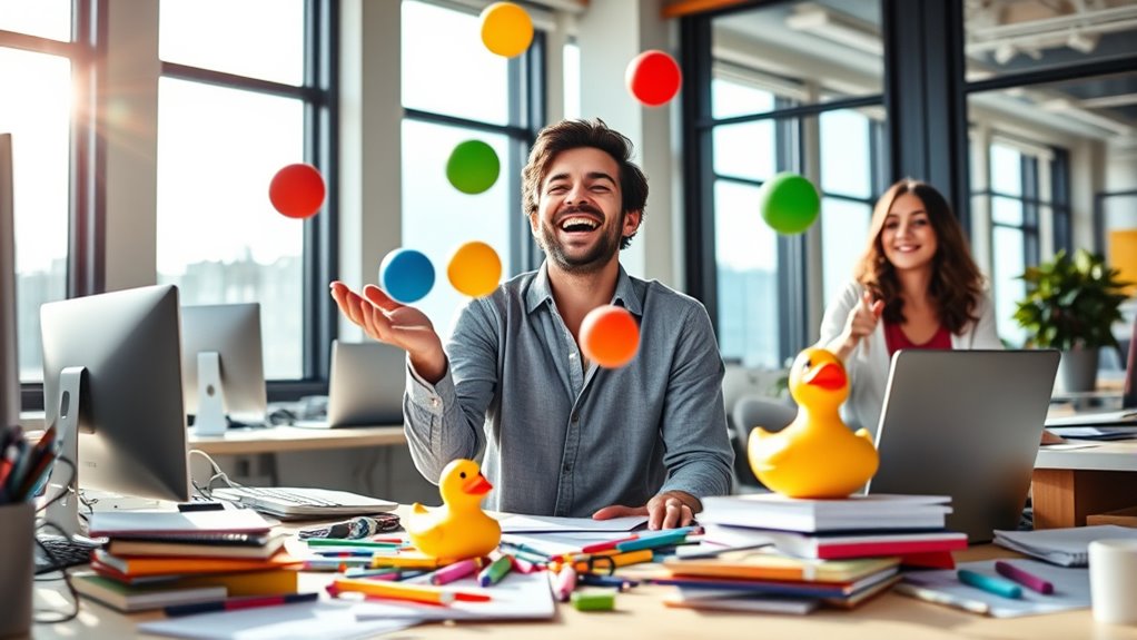 inject playful task disruptions