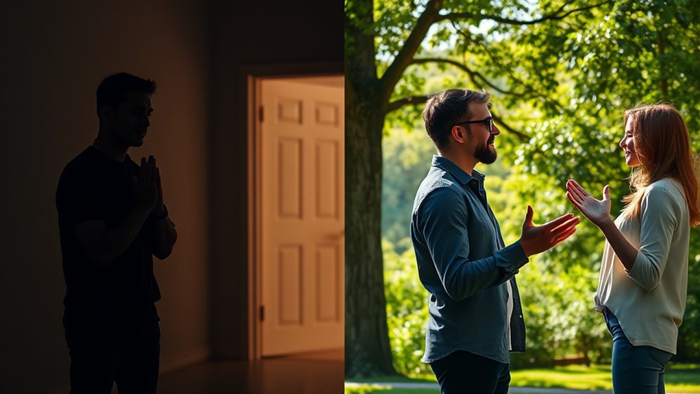 balance between silence and communication