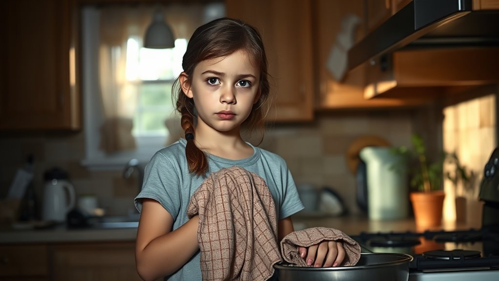 child assumes caregiver role