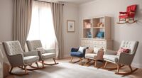 elegant comfortable nursery chairs