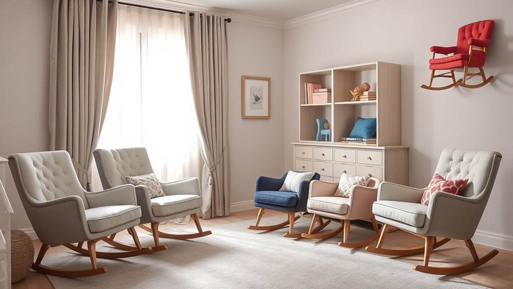 elegant comfortable nursery chairs