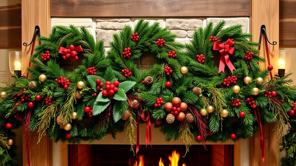 festive mantel decor ideas