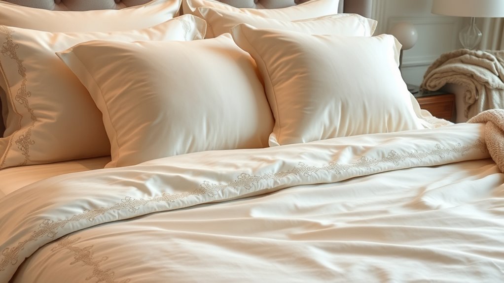 luxury bedding material qualities