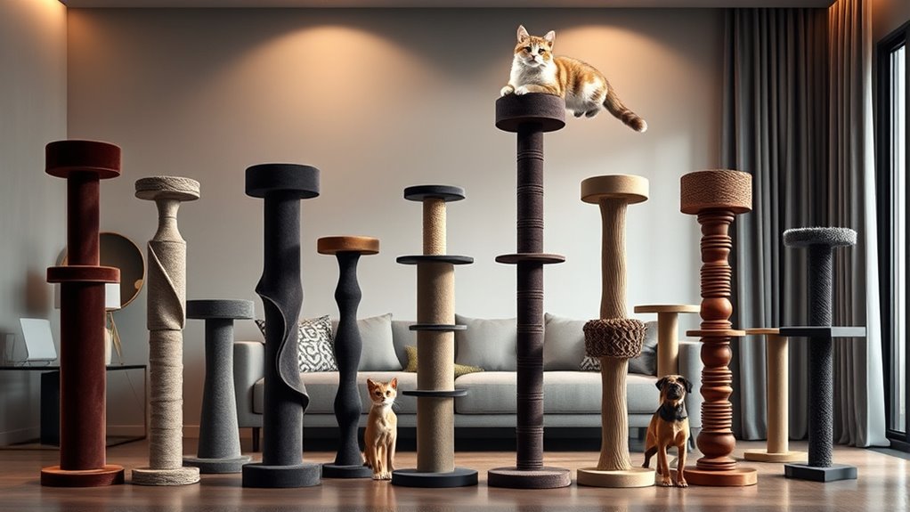 luxury cat scratching posts