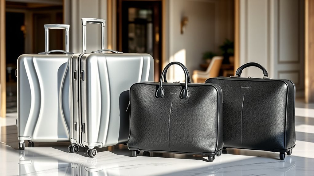 luxury durable travel luggage