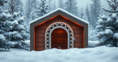 luxury heated outdoor pet houses