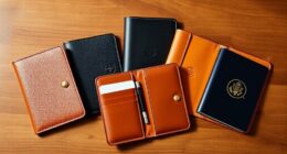 luxury leather passport sets