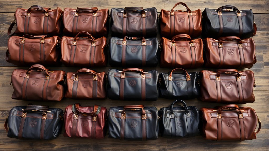 luxury leather travel bags