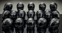 luxury motorcycle helmet selection