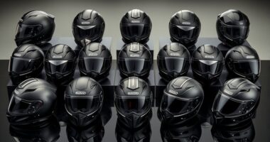luxury motorcycle helmet selection