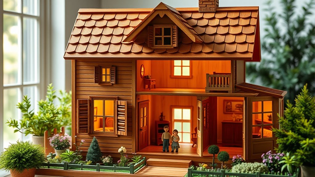 luxury wooden dollhouse collections