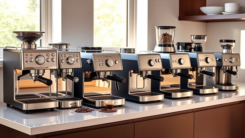 top espresso machines with grinders