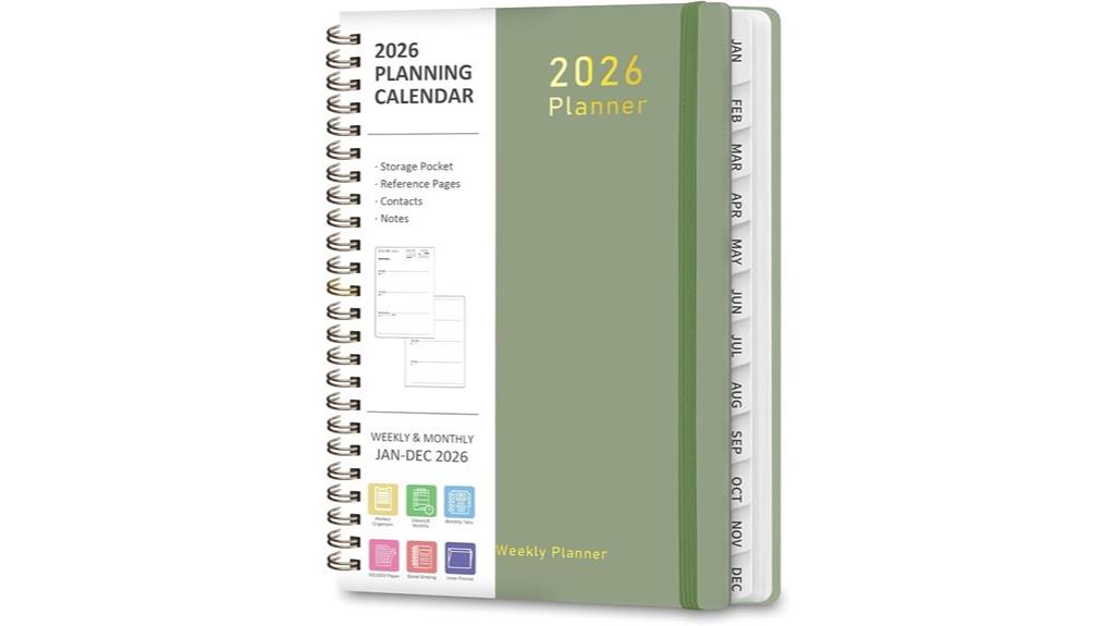 2026 academic weekly planner