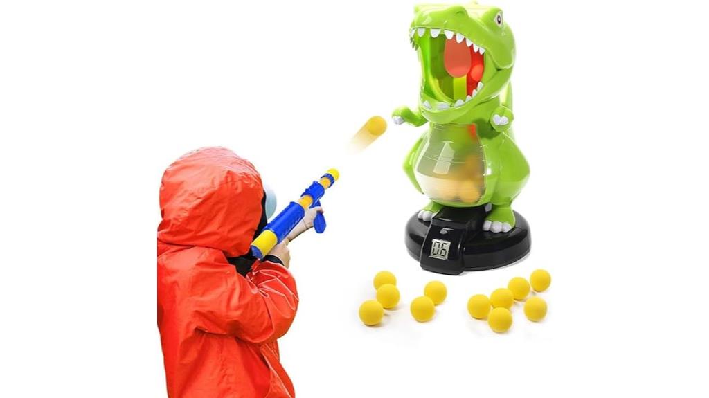 dinosaur toy shooting set