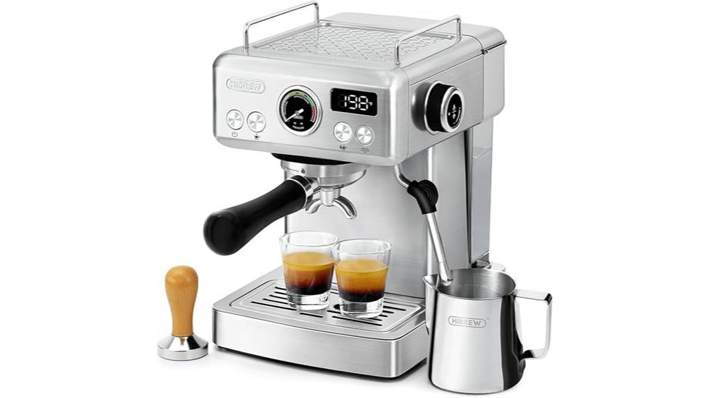 espresso machine with milk frother