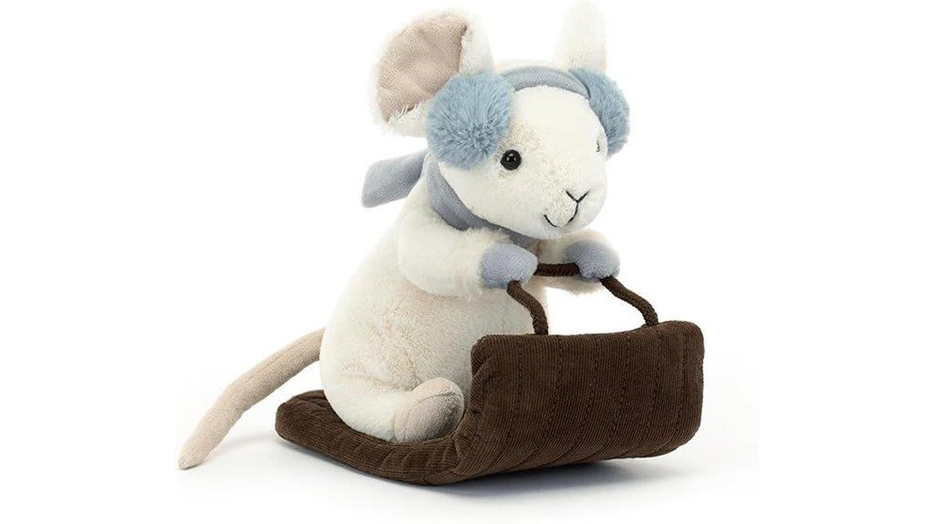 jellycat merry mouse sleigh