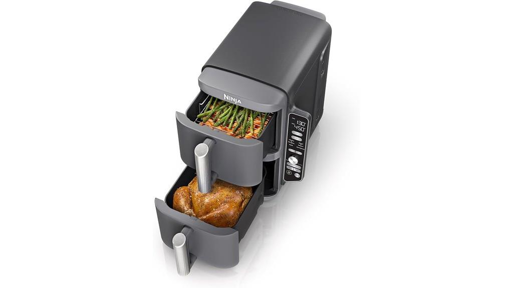 large dual basket air fryer