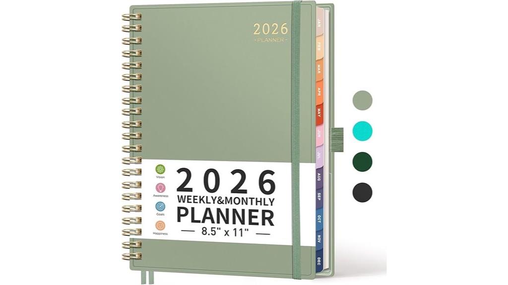 large weekly monthly planner