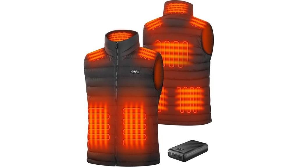 men s heated vest 16000mah
