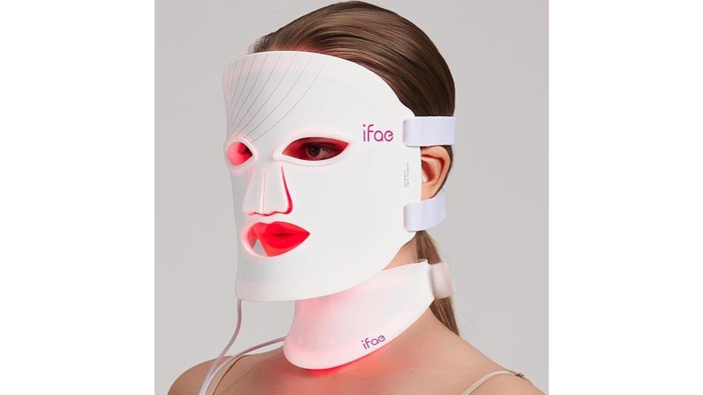 red light face neck mask