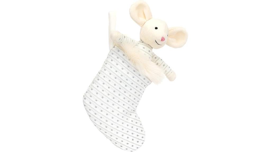 shimmering mouse christmas stocking