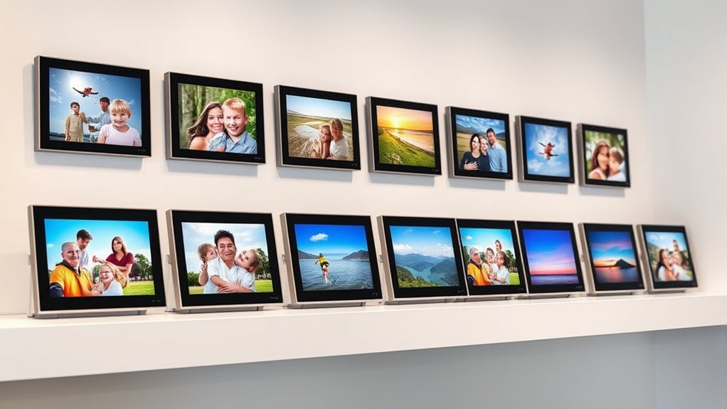 top email enabled digital frames