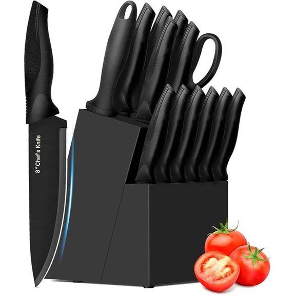 XANAPON 14-Piece Stainless Steel Kitchen Knife Set