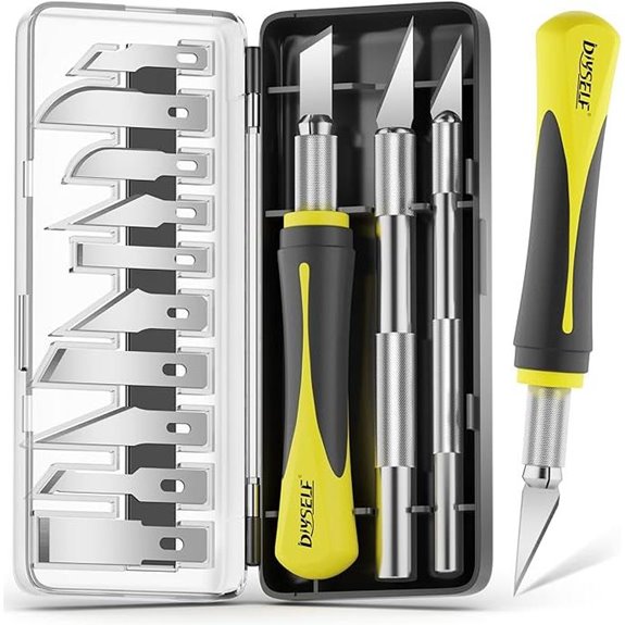 DIYSELF 16-Piece Craft Knife Set with Blades